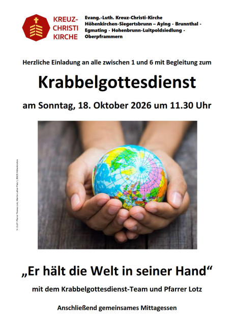 Krabbelgottesdienst 18. Oktober 2026