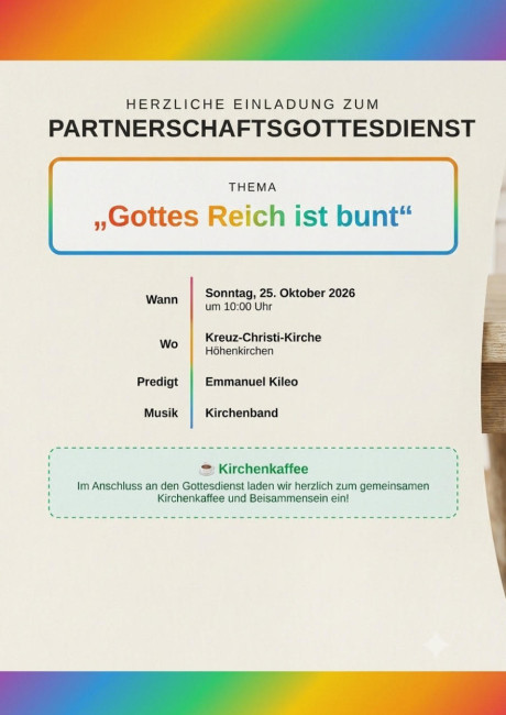 Partnerschaftsgottesdienst 2026
